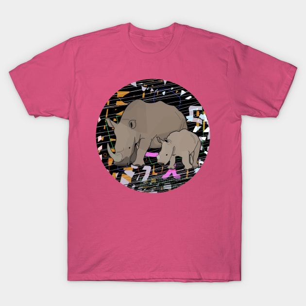 Rhinos T-Shirt by momomoma